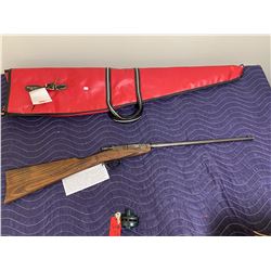 DEUTSCHE WERKE ERFURT MODEL 1, .22LR, SINGLE SHOT BOLT PULL, COMES WITH SOFT CASE AND TRIGGER LOCK
