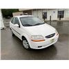 Image 2 : 2006 CHEVROLET AVEO, WHITE 4DRSD, GAS, AUTOMATIC, VIN#KL1TG59656B597809, 127,285KMS,