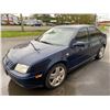 Image 1 : 2002 VOLKSWAGEN JETTA GLS, 4DRSD, BLUE, GAS, AUTOMATIC, *REBUILT* VIN#3VWSE29M12M100939,