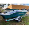 Image 2 : BOAT ON TRAILER, NO KEYS, RUNNING CONDITION UNKNOWN, NO REGISTRATION FOR TRAILER *MUST TOW*