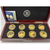 Image 2 : BRADFORD EXCHANGE BOX COIN COLLECTION LABELED 'THE WORLDS GREATEST NAVAL BATTLES COIN COLLECTION'