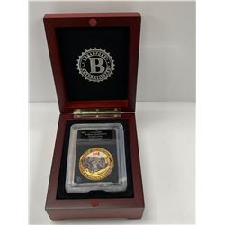 BRADFORD EXCHANGE 'D-DAY LANDING' GOLDEN CROWN COIN IN CASE