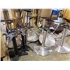 Image 2 : ASSORTED TABLE BASES & WOODEN TABLE TOPS