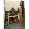 Image 1 : DOUBLE SIZE BEDFRAME & FIREPLACE MANTEL