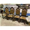 Image 1 : 4 ANTIQUE CLAW FOOT CHAIRS