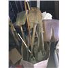 Image 2 : ASSORTED SHOVELS & TOOLS