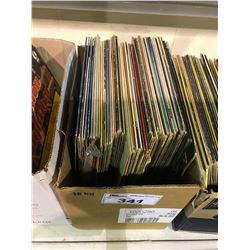 ASSORTED VINYLS SUCH AS: BING CROSBY, HANK SNOW, RAY CONNIFF, PERRY COMO, PEARLY SHELLS, & MUCH