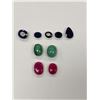 Image 1 : READY TO BE SET IN JEWELRY, RUBY 15.55CT, EMERALD 24.45CT, SAPPHIRE 23.05CT