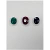 Image 1 : EMERALD 9.40CT COLUMBIA, RUBY 18.80CT, SAPPHIRE 12.50CT