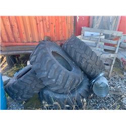4 used loader tires- 405/70/R20