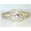 Image 1 : 9072 14K 2 Tone Gold Bangle