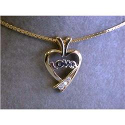 9073 14k Necklace with HEART pendant