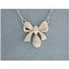 Image 1 : 9113 14k Gold Necklace with Ribbon Pendant