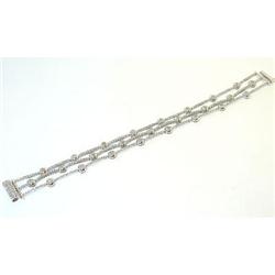 212 14KW Gold Bracelet w/ Diamonds