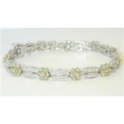218 18KW Gold Bracelet w/ Diamonds