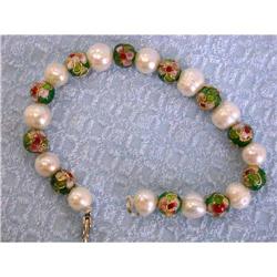 233 Pearl and Enamel Bracelet