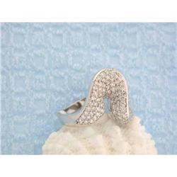 239 14k White Gold Ring with Diamonds