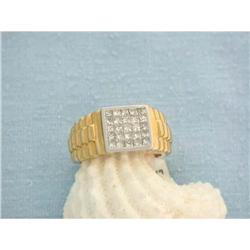 263 Men's 14k Gold Diamond Ring