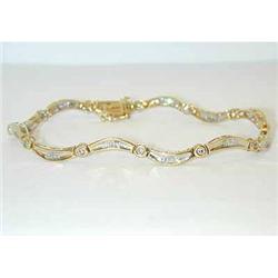 6021 14K Gold Diamond Bracelet
