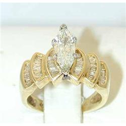 7917 14K Gold Diamond Ring