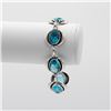 Image 5 : Lab Created Ladies Blue Topaz 4 Jewelry Suite