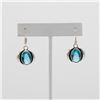 Image 6 : Lab Created Ladies Blue Topaz 4 Jewelry Suite
