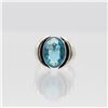 Image 7 : Lab Created Ladies Blue Topaz 4 Jewelry Suite