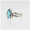 Image 8 : Lab Created Ladies Blue Topaz 4 Jewelry Suite