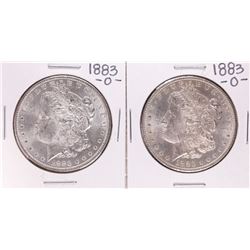 Lot of (2) 1883-O $1 Morgan Silver Dollar Coins