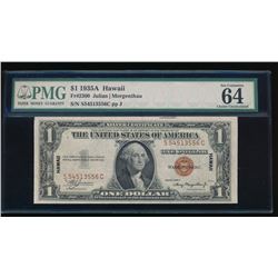 1935A $1 Hawaii Silver Certificate PMG 64