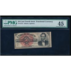 50 Cent Fourth Issue Fractional Note PMG 45