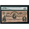 Image 1 : 1864 $100 Confederate States of America Note PMG 63