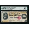 Image 1 : 1882 $50 Gold Certificate PMG 35
