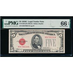 1928E $5 Legal Tender Note PMG 66EPQ