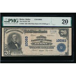 1902 $20 Boise National Bank Note PMG 20