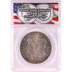 1878-S $1 Morgan Silver Dollar Coin ANACS Genuine