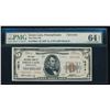 Image 1 : 1929 $5 Green Lane National Bank Note PMG 64EPQ