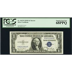 1935D $1 Silver Certificate PCGS 68PPQ