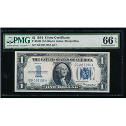 1934 $1 Silver Certificate PMG 66EPQ