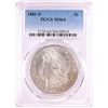 Image 1 : 1881-S $1 Morgan Silver Dollar Coin PCGS MS64 Nice Toning