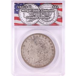 1921-D $1 Morgan Silver Dollar Coin ANACS Genuine