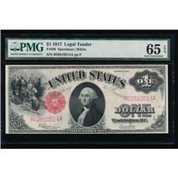 1917 $1 Legal Tender Note PMG 65EPQ