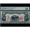 1901 $10 Bison Legal Tender Note PMG 58