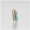 Image 2 : Outstanding VVS1 Gold Swiss Blue Topaz Pendant