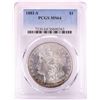 Image 1 : 1881-S $1 Morgan Silver Dollar Coin PCGS MS64 Nice Toning
