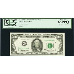 1963A $100 Chicago Federal Reserve STAR Note PCGS 65PPQ