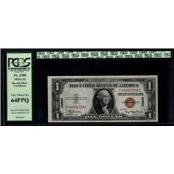 1935A $1 Low Serial Hawaii Silver Certificate PCGS 64PPQ