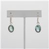 Image 6 : Lab Created Breathtaking Aquamarine 4 piece Jewelry Set