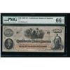 Image 1 : 1862-63 $100 Confederate States of America Note PMG 66EPQ
