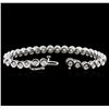 Image 3 : 14KT White Gold 2.32 ctw Diamond Tennis Bracelet